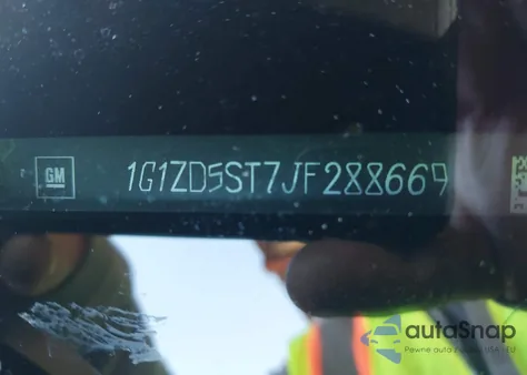 2018 Chevrolet Malibu Lt из США, поврежденный, VIN 1G1ZD5ST7JF288669